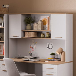 Hanah Home Unidad de Estudio Madera y Roble Blanco